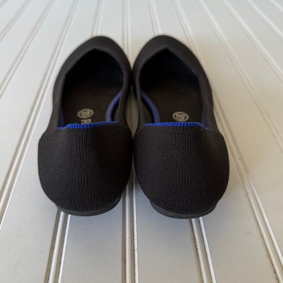 Rothy’s Black Round Toe flat shoes size 10 - Picture 2 of 11